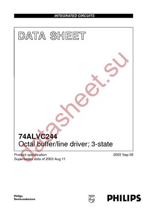74ALVC244D,112 datasheet  
